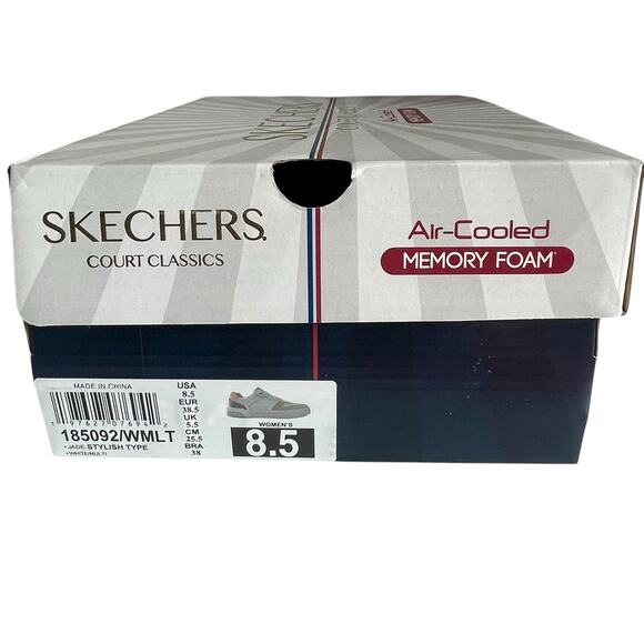 Skechers Court Classics "Jade" Sneakers Air Cooled Memory Foam Womens Size 8.5 - Picture 11 of 12